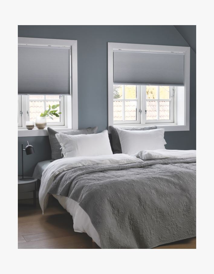 Pimendav topelt voldikkardin valge - 70x160 cm valge - 1