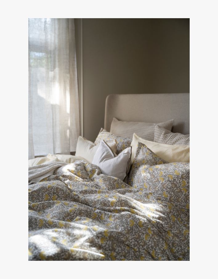 Flanell voodipesukomplekt mitmevärviline/kollane - 150x210 cm mitmevärviline/kollane - 1